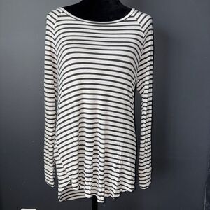American Eagle Soft and Sexy Jegging T Women's Long Sleeve Stripped Top Medium